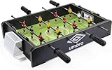 Umbro Kickertisch - Tischfußball - mit 12 Spielern - Inkl. 2 Tischkicker...