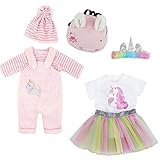 Kleidung Bekleidung Outfits für Baby Puppen, Outfits mit Hut für Baby...