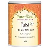 Tulsi Pulver Bio (Vegan Ayurvedisch) – Heiliger Basilikum -...