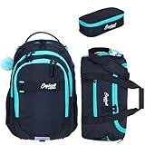 Elephant 3 Teile Set Schulrucksack Jungen Mädchen Signature Hero 2...