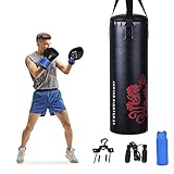 COSTWAY 20KG Boxsack-Set mit 10oz Boxhandschuhen und Springseil,...