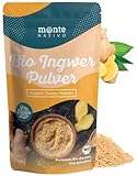 Bio Ingwerpulver (500g) von Monte Nativo | Ingwer aus Indien, abgefüllt in...