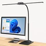 KableRika Schreibtischlampe LED Dimmbar: Doppelkopf LED Schreibtischlampe...