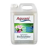 Aquani Bio Teichklar Gartenteich 5.000ml natürlicher Teichklärer für...