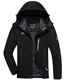 KEFITEVD Softshelljacke Herren Wasserdicht Atmungsaktiv Outdoor Jacke...