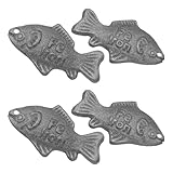 SEWACC Natürlicher Eisenfisch aus Lebensmittelechtem Gusseisen...