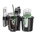 KDD Getränkehalter Kinderwagen mit Handyhalter, 3-in-1 Abnehmbar...