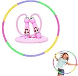 Hula Hoop Reifen Kinder Set (58cm, 100g) mit Springseil - Ideal für Kinder...