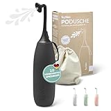 Hey Nature Po Dusche schwarz, mobiles Bidet für eine sanfte, hygienische...