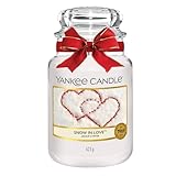 Yankee Candle Duftkerze im Glas (groß) / Snow In Love / Kerze mit langer...