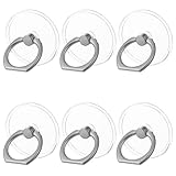 Teaaha 6 Stück Handy Ring Halterung, 360 Drehung Transparent Handy...