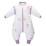 LAT Baby Schlafsack mit Füßen Abnehmbare Ärmel, 2.5 TOG 100% Baumwolle...