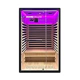 Home Deluxe – Infrarotkabine – Nero - M – 120 x 105 x 190 cm - für 2...