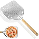 Pizzaschieber Perforiert, Silbrig 12 Zoll Pizzaschieber 39,5 * 30 cm, Pizza...