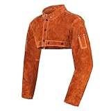 QeeLink Leder Schweißumhang mit Ärmeln – Hitzebeständige...