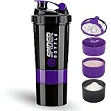 WS-Trend Protein Shaker 500ml Sportflasche Trinkflasche mit Sieb &...