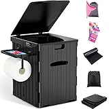 WADEO Tragbare Campingtoilette 38L, Stabile Falttoilette mit Tragkraft bis...