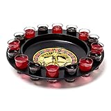 Relaxdays 10010182 Roulette Trinkspiel, Partyspiel mit Drehrad,...