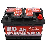 AUTOBATTERIE Original Speed L3 80 Ah 12 V 680 A Pluspol RECHTS (278 x 190 x...