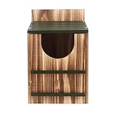 Nistkasten für den Außenbereich aus Karbonisiertem Holz, wetterfest,...