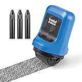 Trodat ID Protector Tintenroller (blau) – Datenschutz Rollstempel um...