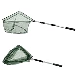 LCUHAVA 2 Stück Kescher Angeln Angelkescher 130cm Karpfenkescher 4 Teilig...