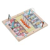 UPALDHOU Pädagogisches Holz-Labyrinth-Spielzeug, Gummi-Wood- Interactive...