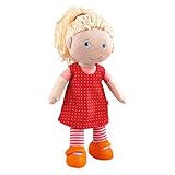 HABA 302108 - Puppe Annelie, Stoffpuppe mit Kleidung und Haaren, 30 cm,...