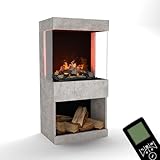 GLOW FIRE Wasserdampf Kamin OGF 2 (Standkamin) - Elektrokamin mit...