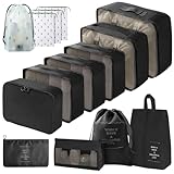 Gemtte Koffer Organizer Set, 14 Stück Wasserdicht Packing Cubes,...