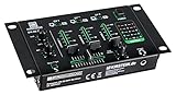 Pronomic DX-26 MKII DJ-Mixer - 3-Kanal Mischer mit Cue-Funktion - 2x...