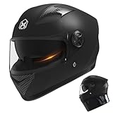 Integralhelm mit Sonnenblende | Motorrad Helm Vollvisierhelm Mopedhelm |...