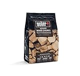 Weber Hickoryholz Chunks (1,5kg Packung) - zum Räuchern von Geflügel,...