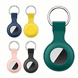 AirTag Silikon Schutzhulle Edelstahl Karabiner Bluetooth Signal Transparent...