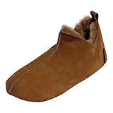 Hollert Lammfell Hausschuhe - Bali Fellschuhe Lederschuhe Bettschuhe...