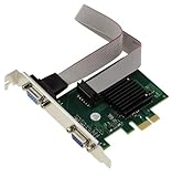 KALEA-INFORMATIQUE Grafikkarte mit 2 Ports VGA 1080p auf PCIe x1 Port mit...