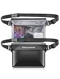 Henrycares 2 Stück wasserdichte Tasche Bauchtasche Schwimmen, IPX8...