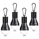 JTENG Campinglampe mit Karabiner Camping Lantern 4 Stücke Camping LED...