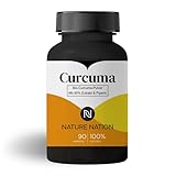 Nature Nation® Curcuma - 90 vegane Kapseln, 95% Curcumin mit hoher...