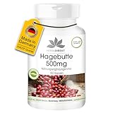 Hagebutten 500mg Kapseln - 180 Kapseln - hochdosiert - vegan - mit Acerola...