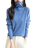 Chanyarn Damen Elegantpullover 100% Merinowolle Rollkragen Kaschmir 2024...