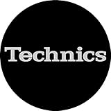 Technics 60638 Slipmat Simple T2 Logo Design, Schwarz/Silber