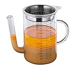 Küchenprofi Fett-Trennkanne 1 Liter, Aus Glas & Rostfreiem Edelstahl,...