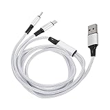 VILLCASE Type Ladekabel Nylon Datenkabel Für Home Office Auto Lang USB...