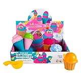 Genio Kids Knetsand 1kg Set Cupcakes & Eiscreme - Pink und Blau Sandknete...