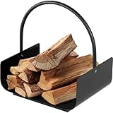 Amagabeli Holzkorb Kaminholz 40 x 30 x 37cm Kaminholzkorb Brennholzkorb...