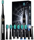 Demita Elektrische Zahnbürste, Schallzahnbürsten mit 8 Bürstenköpfen...
