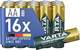 VARTA Batterien AA, wiederaufladbar, 16 Stück, Akku, Power on Demand, 2100...