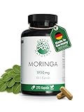 Moringa Oleifera Kapseln – Hochdosiert: 19.500 mg Moringa-Pulver (1.950...