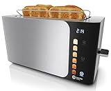 Balter Toaster 4 Scheiben Touch Bedienung, Langschlitz, Edelstahl,...